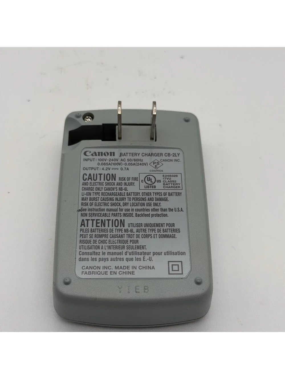 Genuine Canon CB-2LY Battery Charger for NB-6L Battery OEM Tested